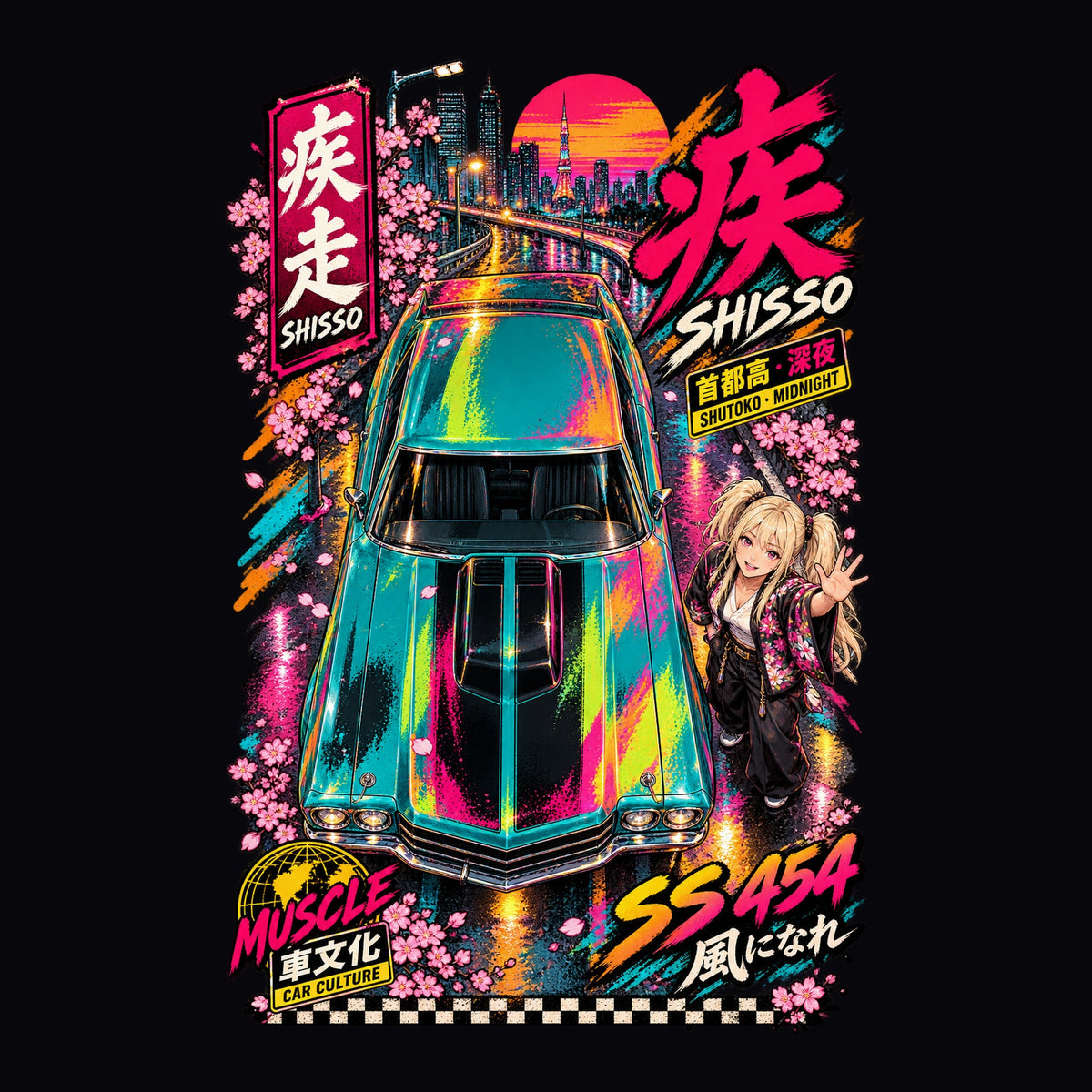 SHISSO SS 454 anime girl poster artwork