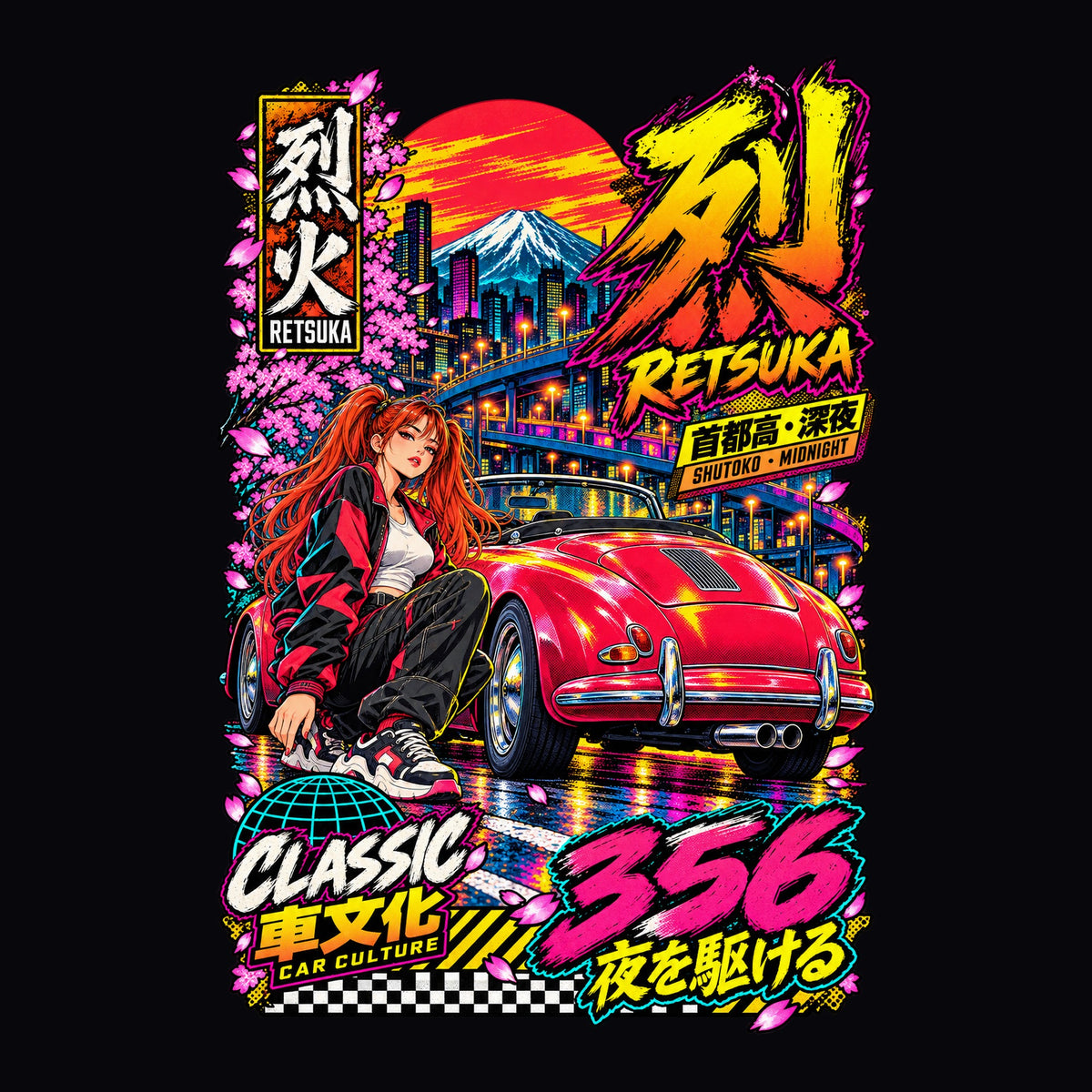 RETSUKA 356 anime girl poster artwork