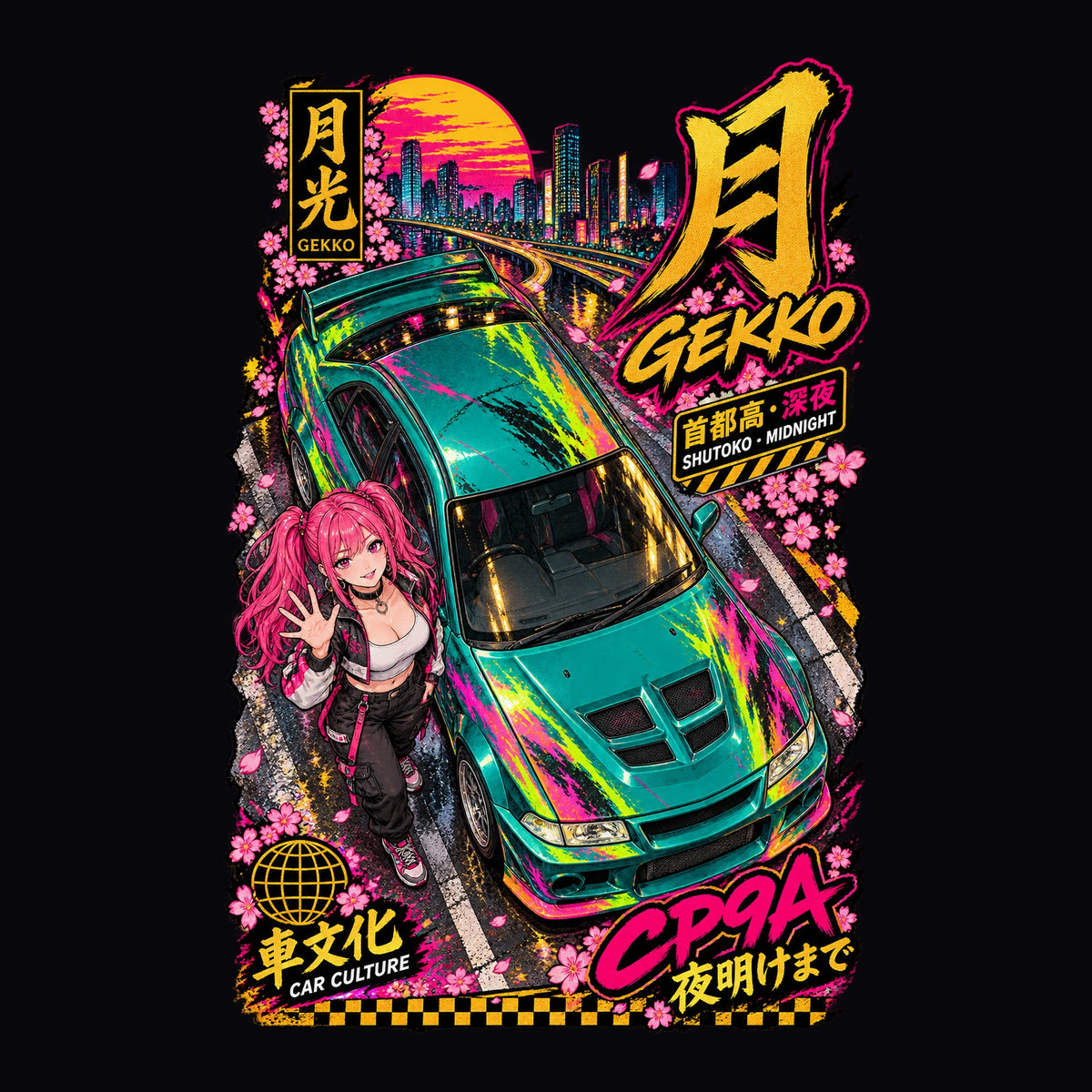 GEKKO CP9A anime girl poster artwork
