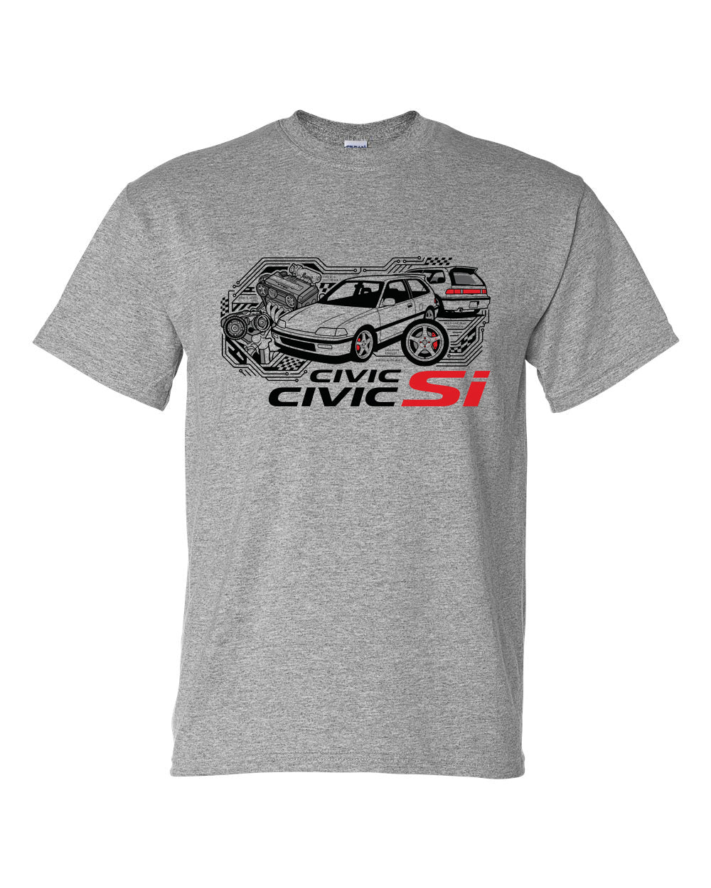 Civic Si Retro Tech T-Shirt