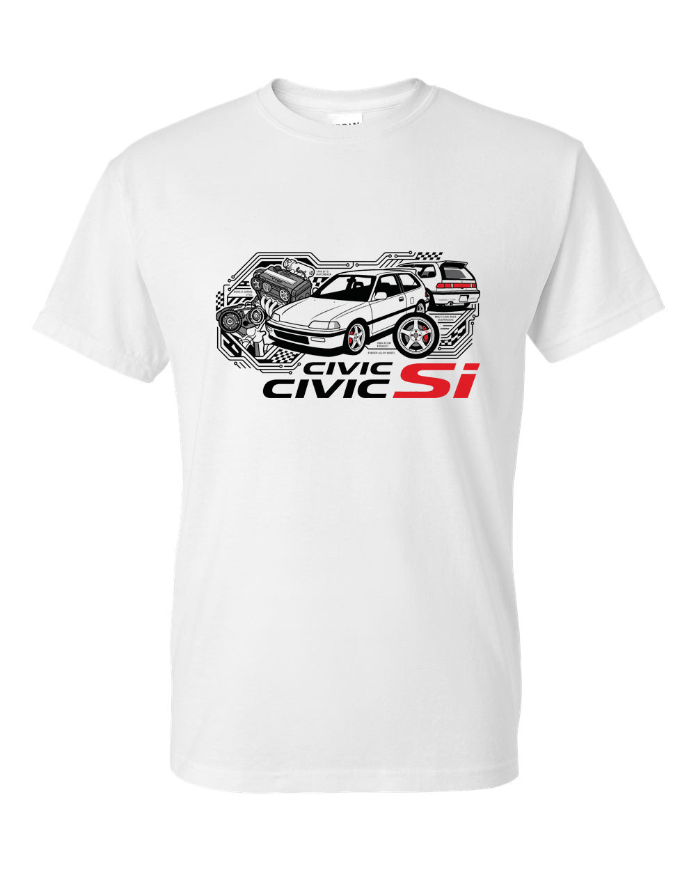 Civic Si Retro Tech T-Shirt