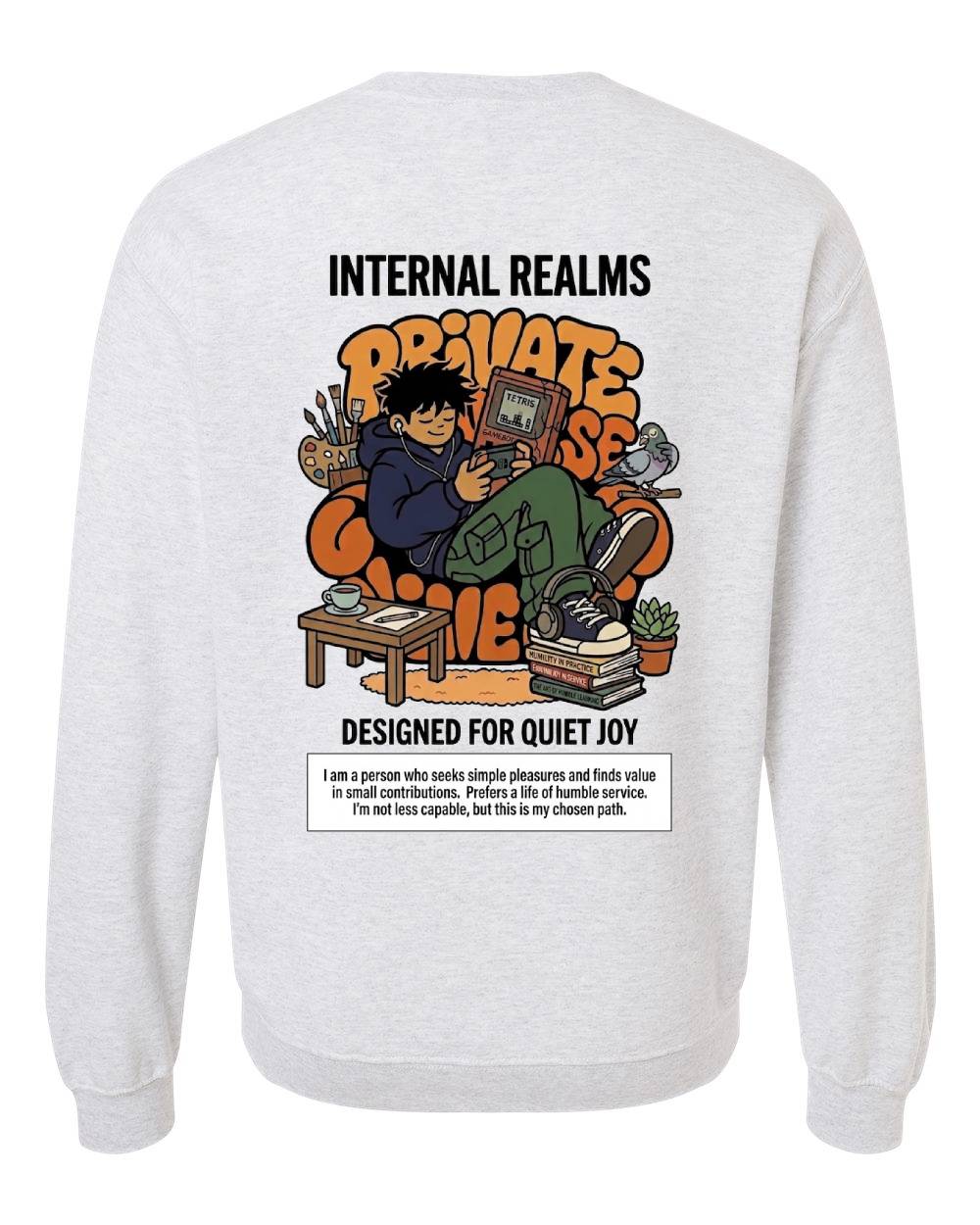 Internal Realms Quiet Joy Crewneck Sweatshirt
