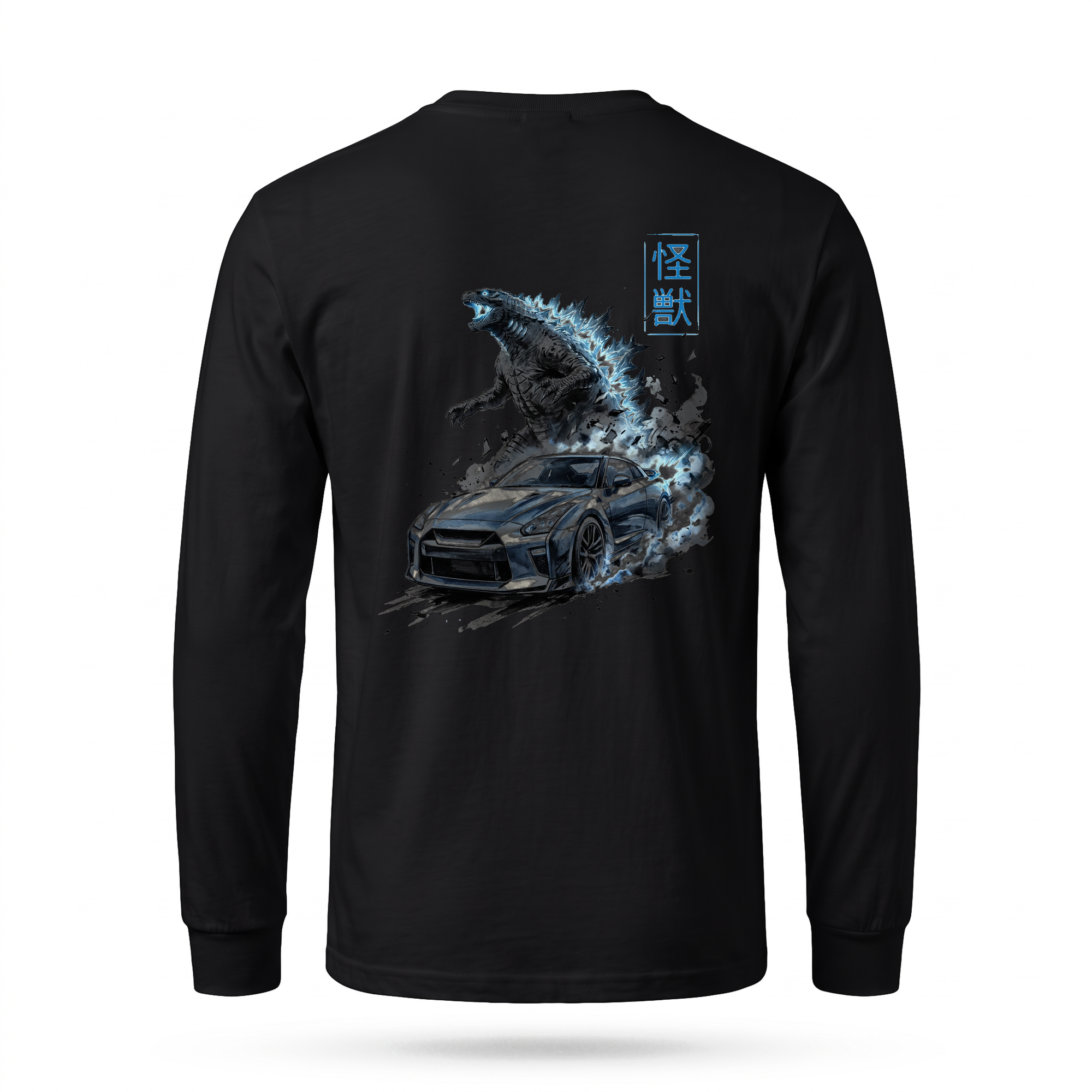 Kaiju — R35 GT-R Monster Sumi Ink Full-Back Long Sleeve — Black back