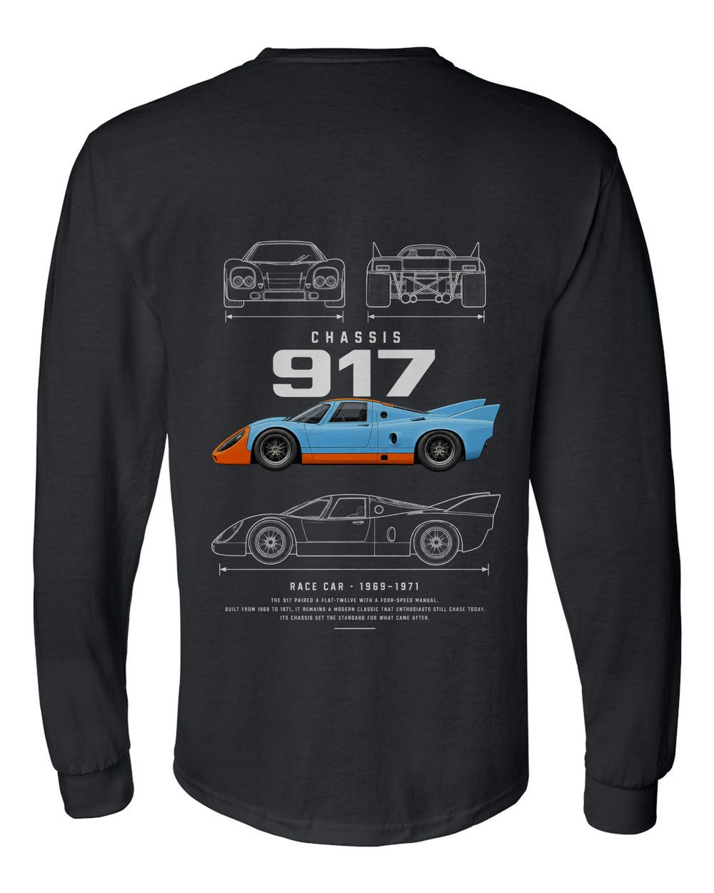 917 full-back artwork black long sleeve back view with the design
