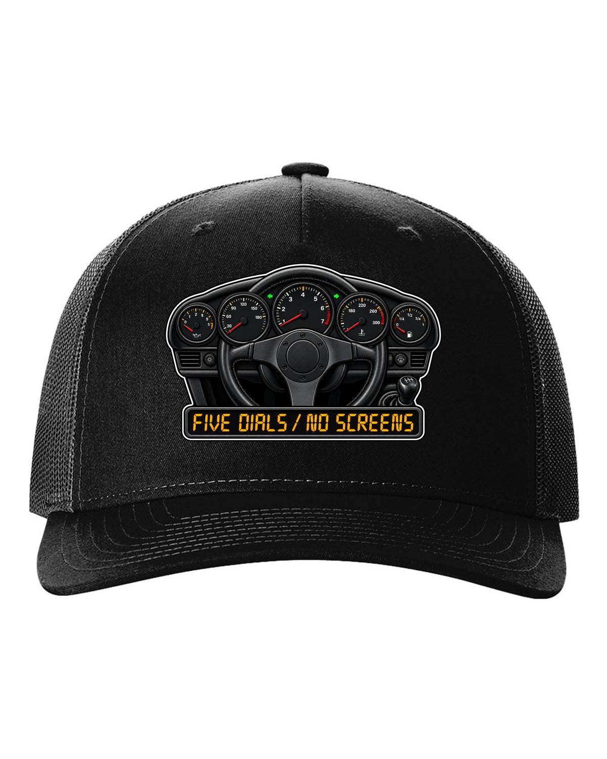 Porsche Cayenne Turbo S 957 sticker-bomb collage design with 550 PS lettering black hat front view with the design