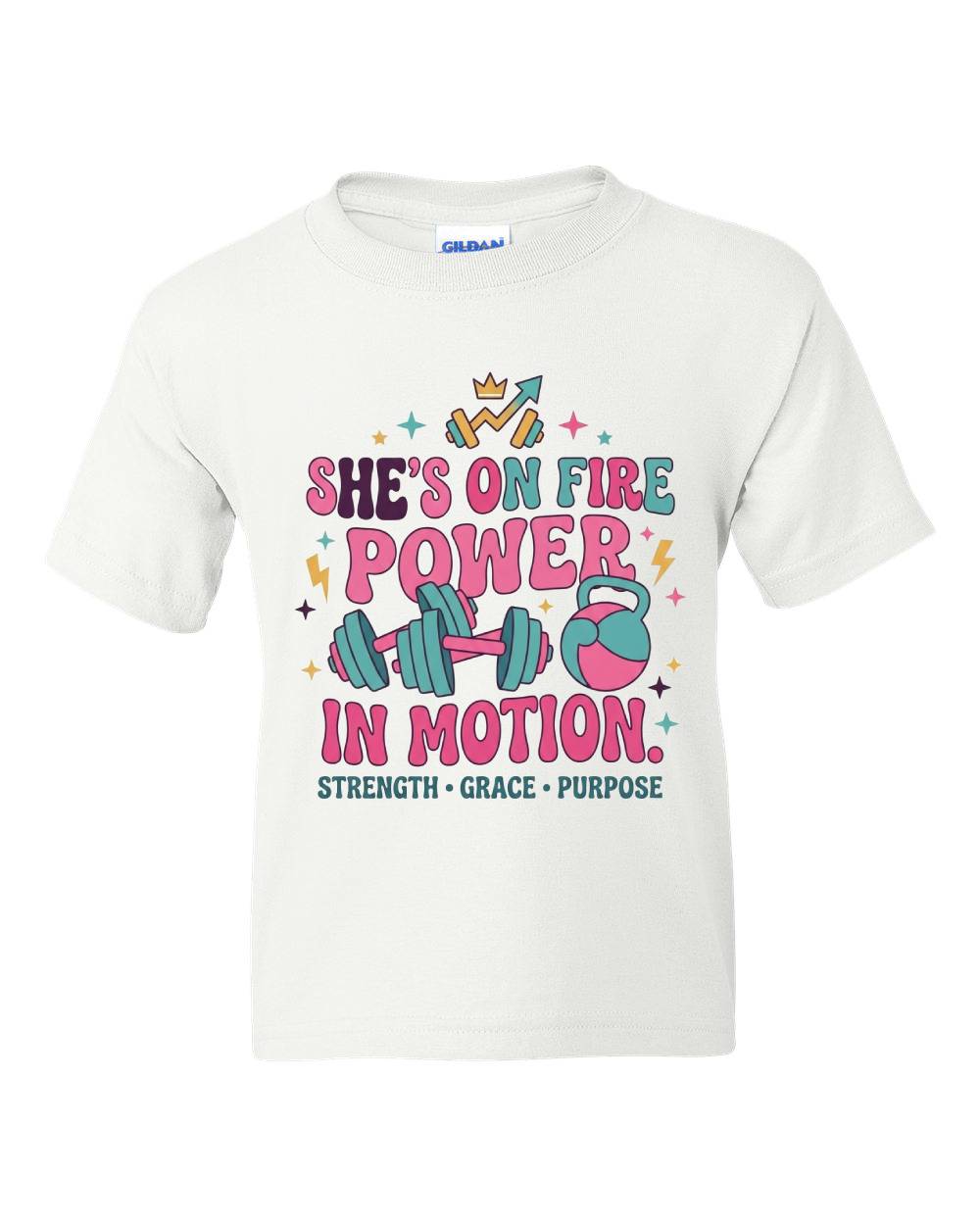She's On Fire Kids T-Shirt