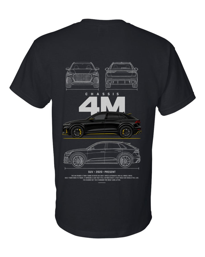 4M full-back artwork black t-shirt back view with the design