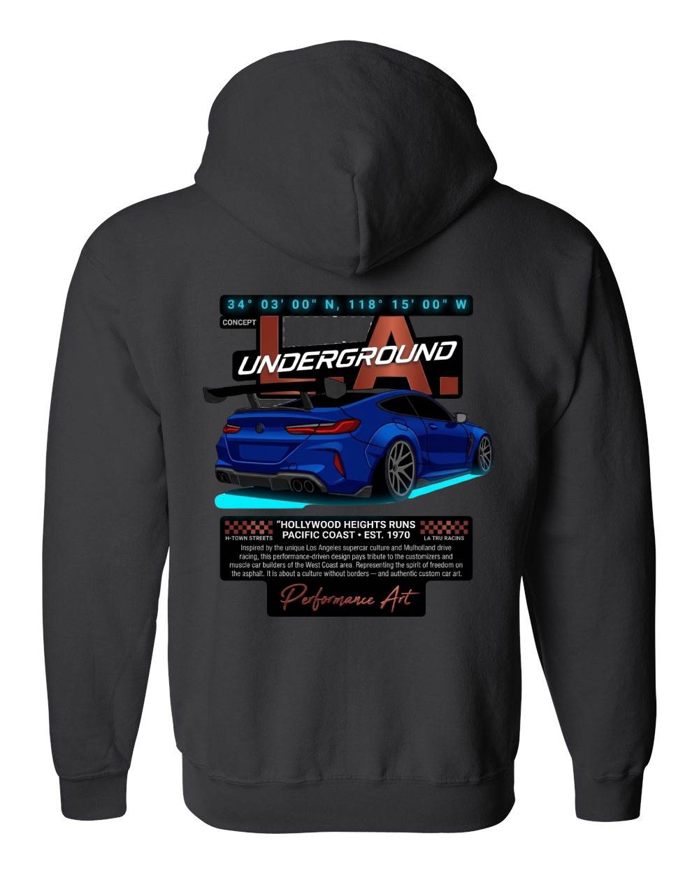 Underground LA Car Pullover Hoodie