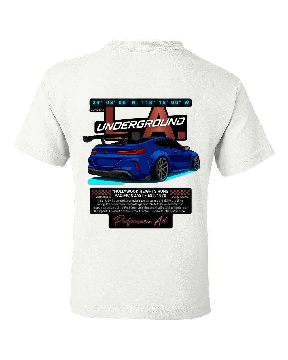 Underground LA Car Kids T-Shirt