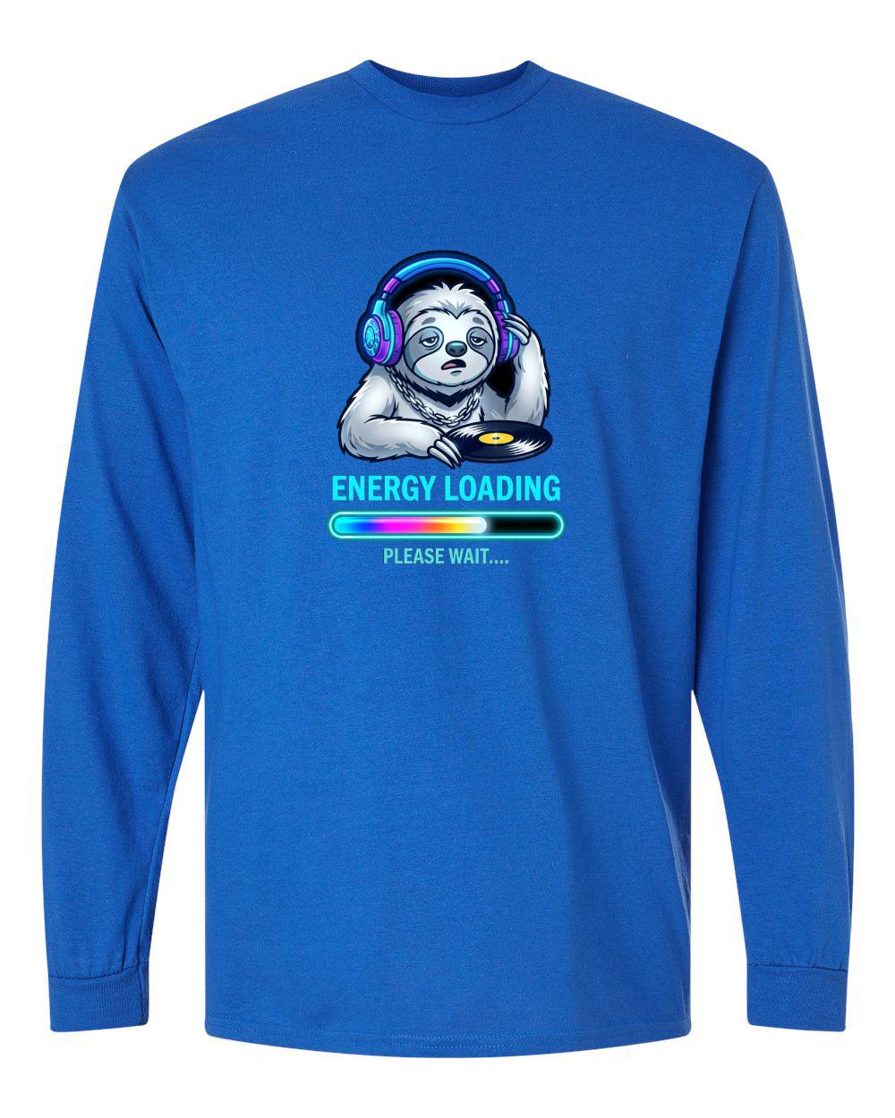 Energy Loading Sloth Long Sleeve T-Shirt