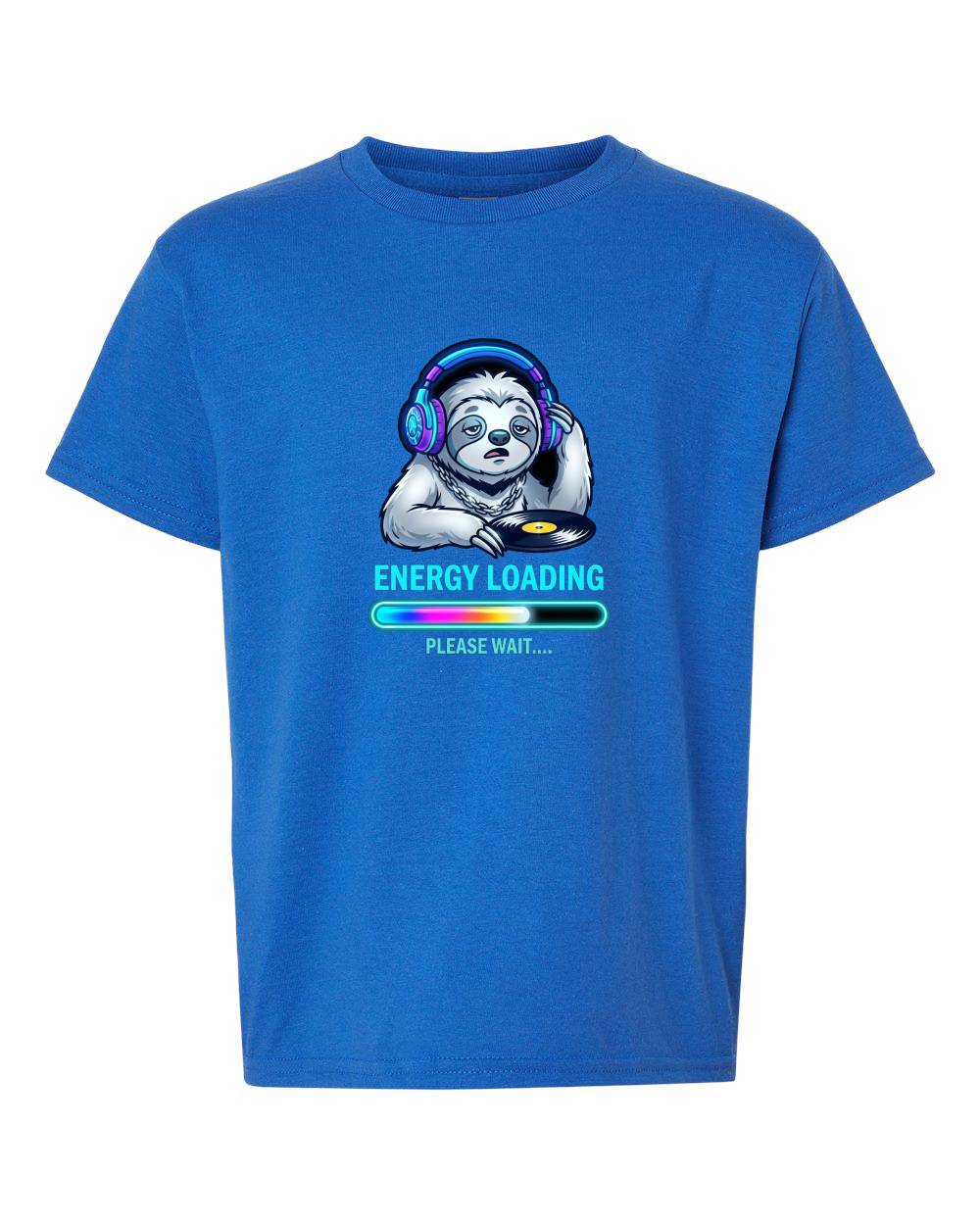 DJ Sloth Energy Loading Kids T-Shirt