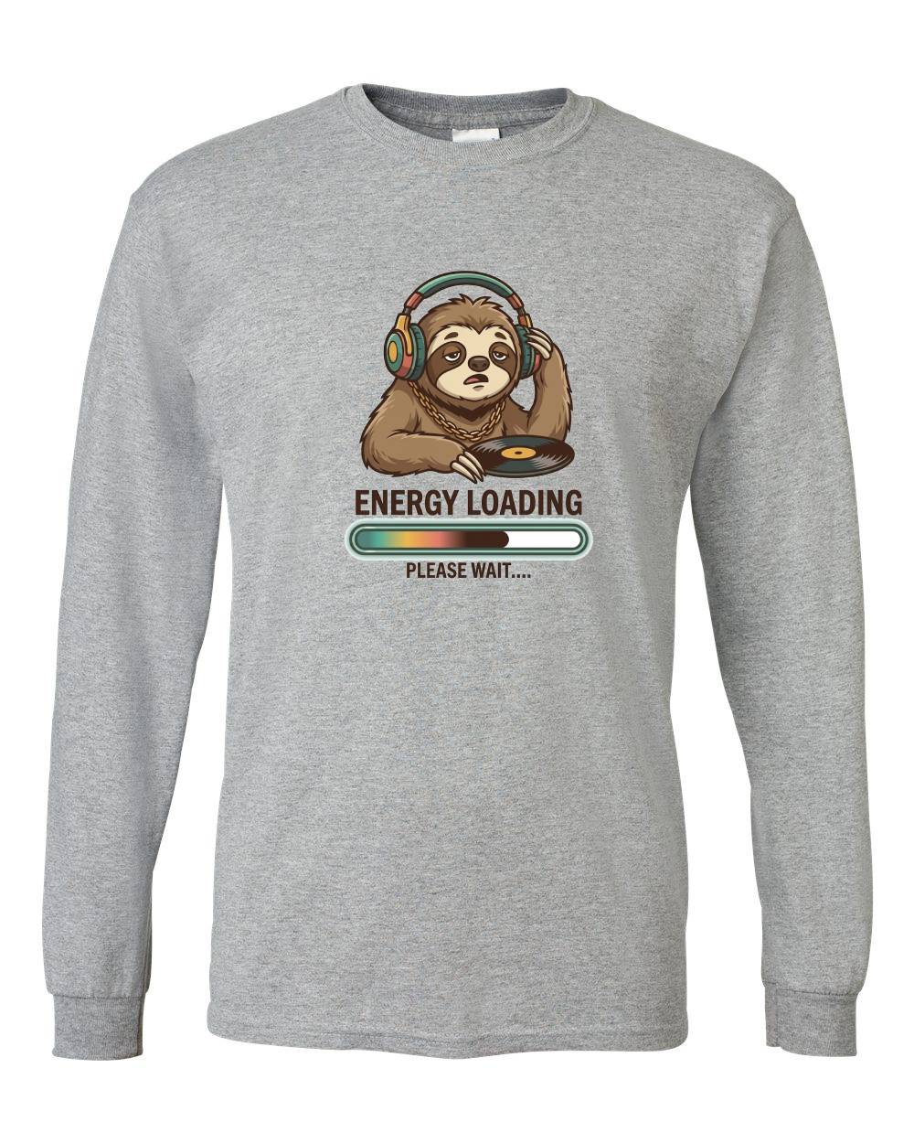 Energy Loading Sloth Long Sleeve T-Shirt