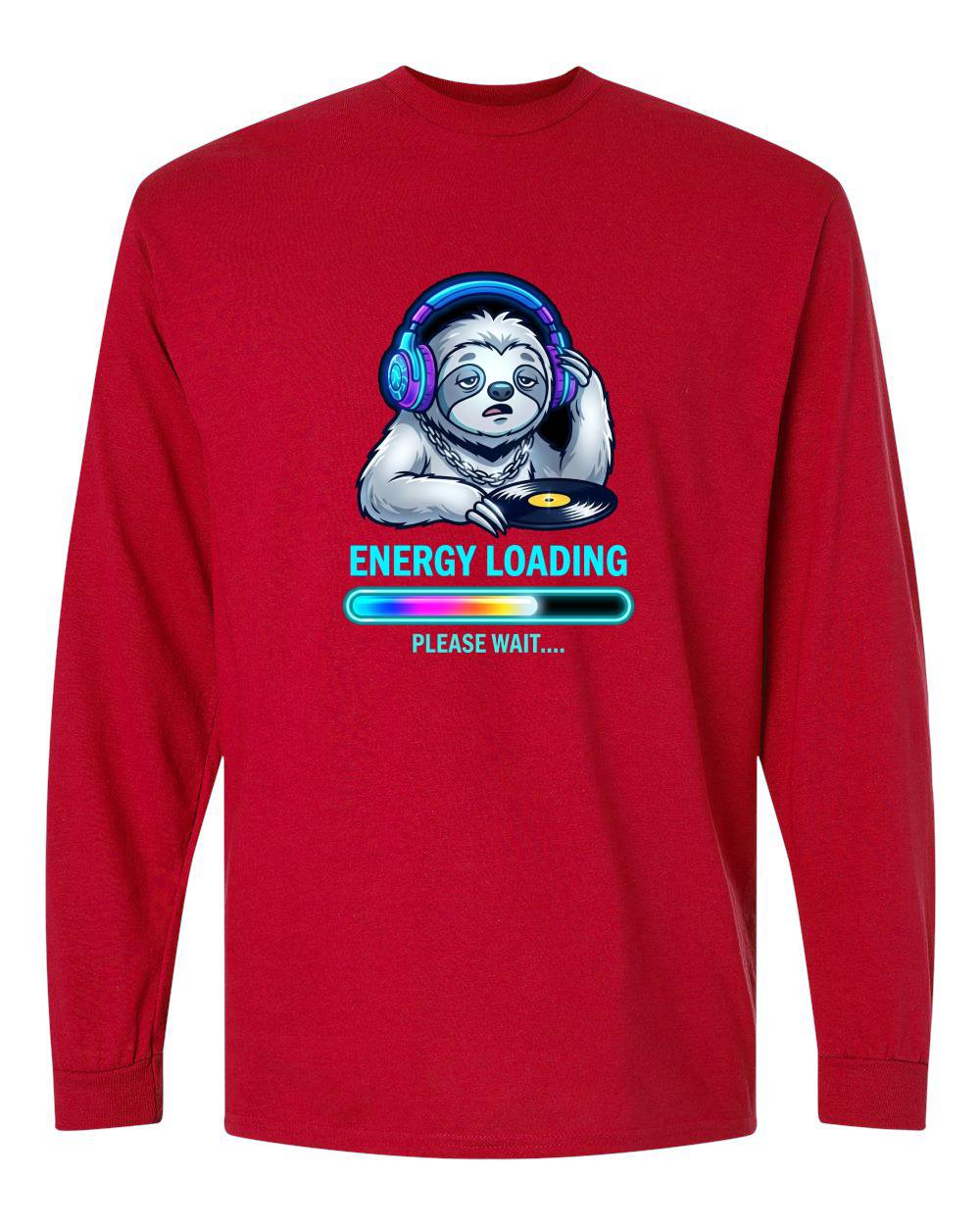 Energy Loading Sloth Long Sleeve T-Shirt