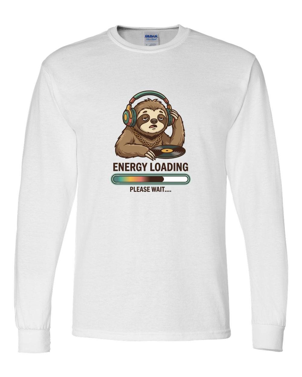 Energy Loading Sloth Long Sleeve T-Shirt