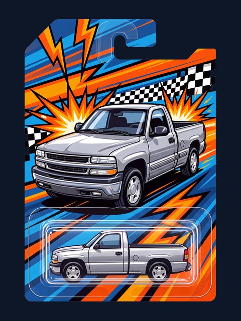 Die-Cast Card artwork example