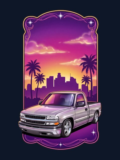 Lowrider Airbrush artwork example