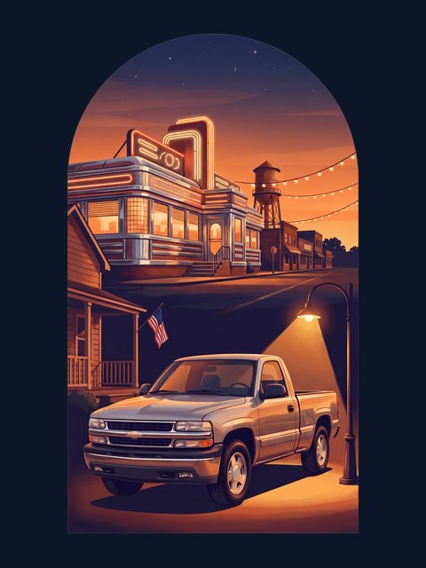 Main Street USA artwork example
