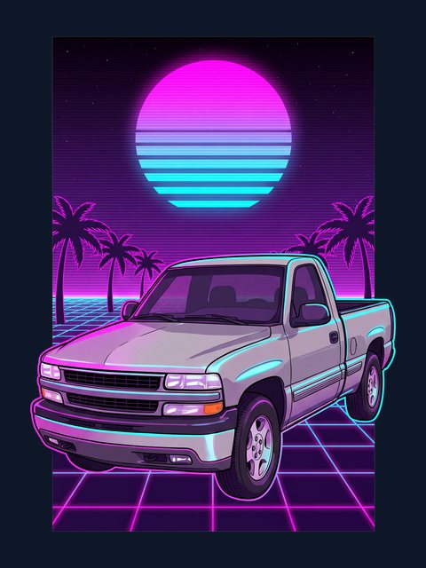Neon Grid artwork example
