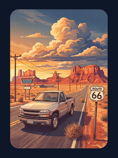 Route 66 artwork example